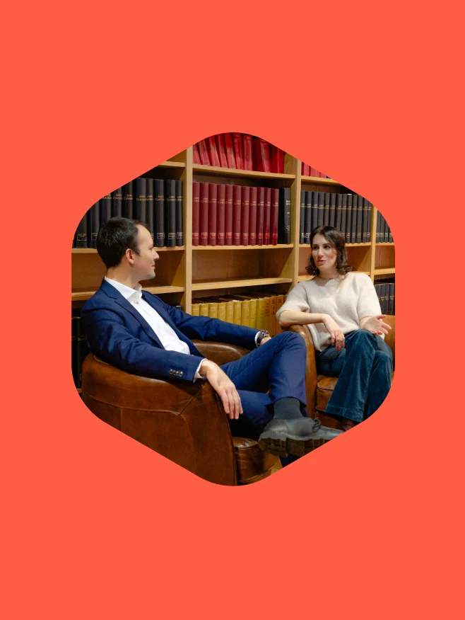 Marc Fournier et Léa Évrard, les cofondateurs du cabinet d'avocats LEV.